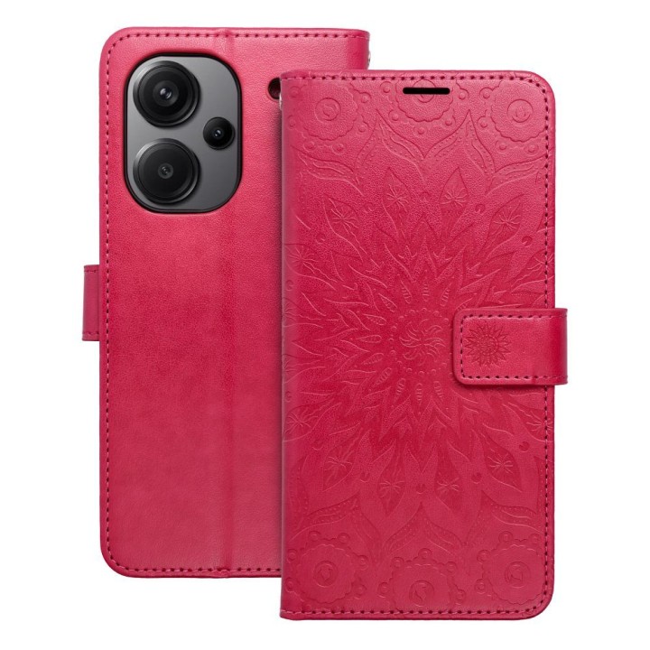 Чехол с клапаном для Xiaomi Redmi NOTE 13 PRO PLUS 5G Mezzo Book мандала маджента