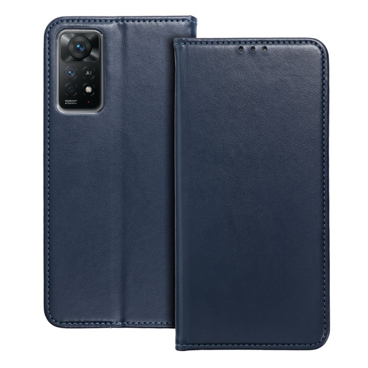 Чехол с клапаном для Xiaomi Redmi NOTE 13 PRO PLUS 5G Smart Magneto темно-синий