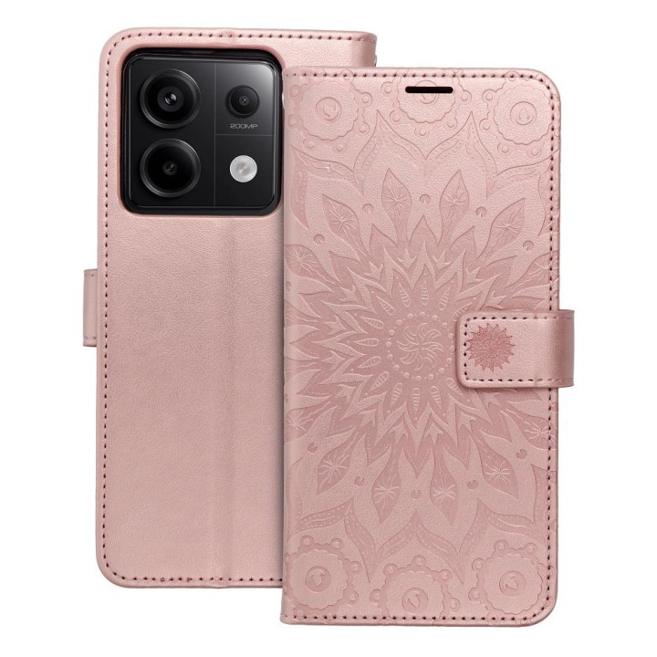 Чохол з клапаном для Xiaomi Redmi NOTE 13 PRO 5G Mezzo Book мандала рожеве золото
