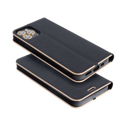 Чохол з клапаном для Xiaomi Redmi NOTE 13 PRO PLUS 5G Luna Book Gold чорний