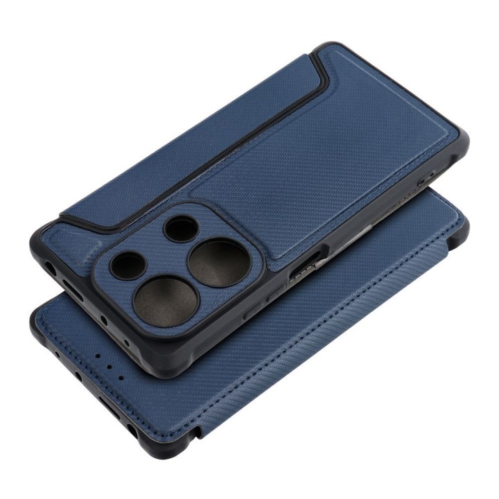 Etui z klapką na Xiaomi Redmi NOTE 13 PRO 4G / Poco M6 PRO 4G Razor Book niebieskie