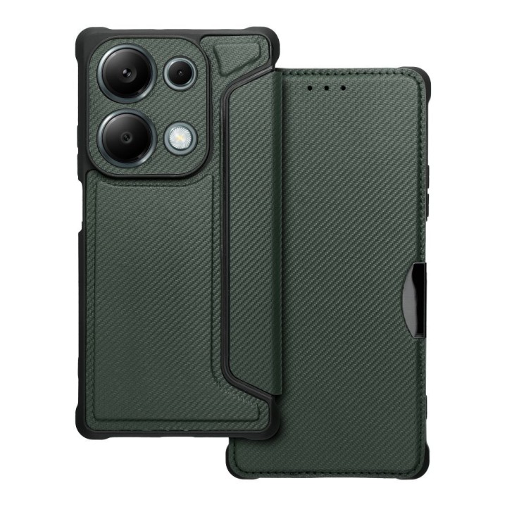 Чохол з клапаном для Xiaomi Redmi NOTE 13 PRO 4G / Poco M6 PRO 4G Razor Book темно-зелений