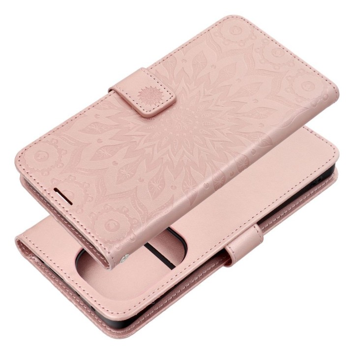 Чехол с клапаном для Xiaomi Redmi NOTE 13 PRO 4G / POCO M6 PRO 4G Mezzo Book мандала розовое золото