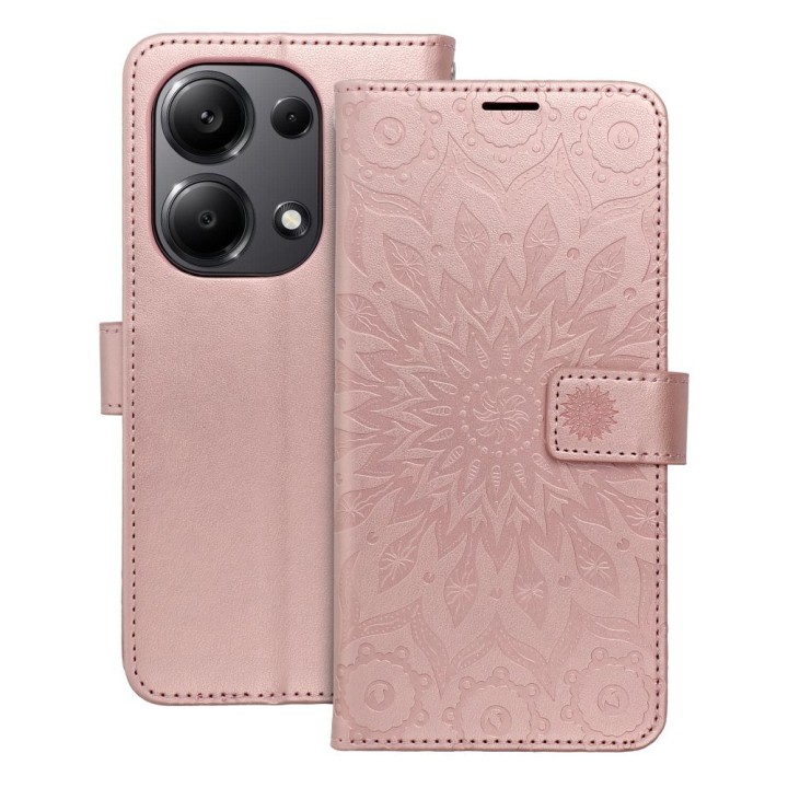 Flip case for Xiaomi Redmi NOTE 13 PRO 4G / POCO M6 PRO 4G Mezzo Book mandala rose gold