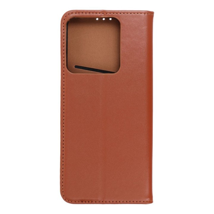 Чохол з клапаном для Xiaomi Redmi NOTE 13 5G Smart Pro Book шкіряний коричневий