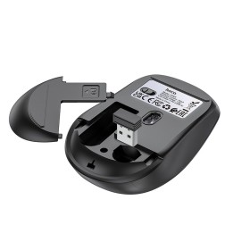 Wireless mouse Hoco 2.4G 1600 dpi GM28 black-grey