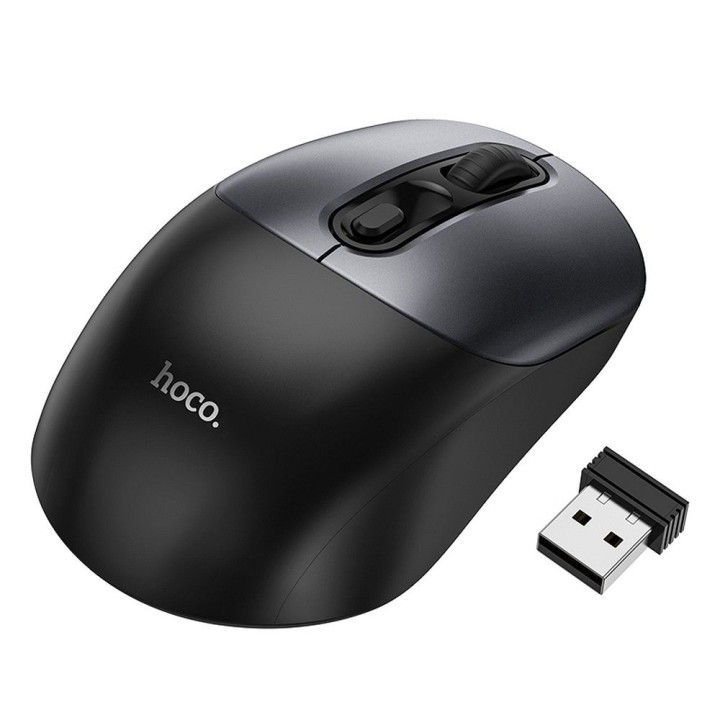 Бездротова миша Hoco 2.4G 1600 dpi GM28 чорно-сіра