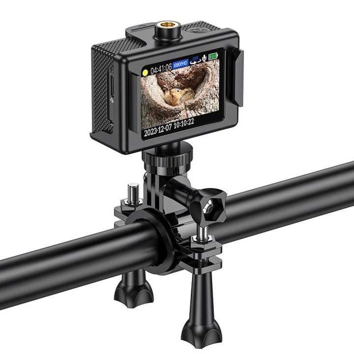 Sports camera Hoco with display 2" 1080P/30fps DV100 black