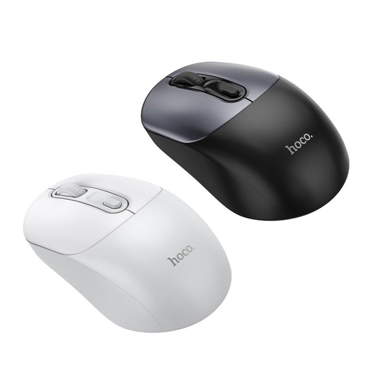 Wireless mouse Hoco 2.4G 1600 dpi GM28 white-grey