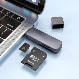 Card reader SD / TF Hoco USB A 2.0 HB45 grey