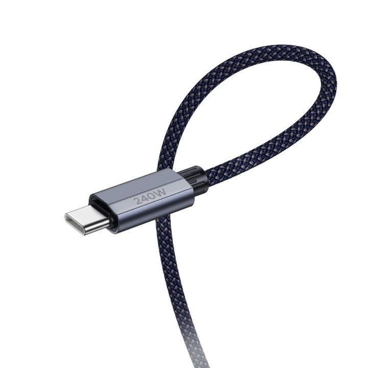 USB-C to USB-C cable Hoco QC3.0 PD 5A 240W 1,8 m U134 dark blue