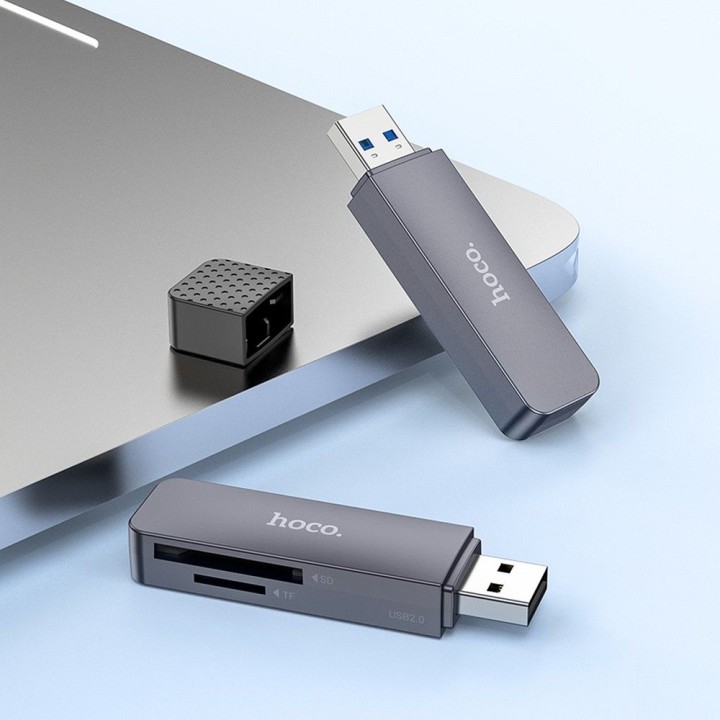 Card reader SD / TF Hoco USB A 3.0 HB45 grey