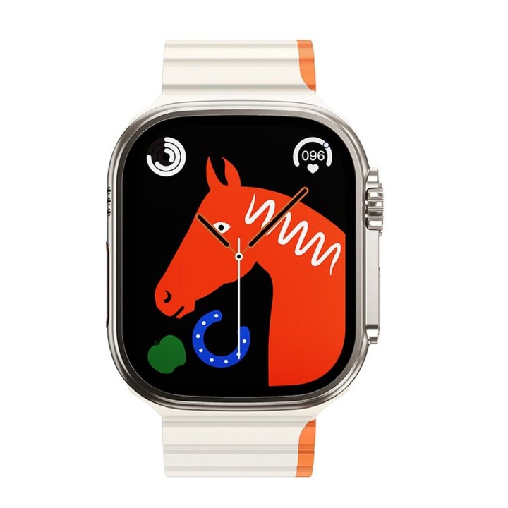 Ремінець для Apple Watch Hoco магнітний силікон 42 / 44 / 45 / 49 mm AS102 зоряний з помаранчевим