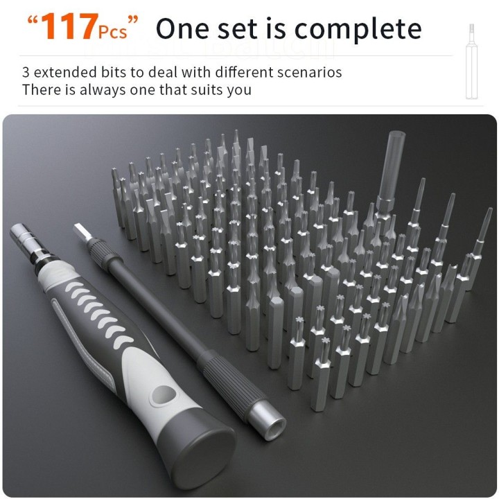 UF-TOOLS - precision screwdriver with interchangeable bits 130-in-1