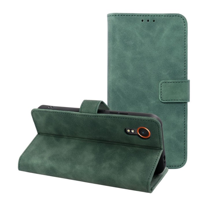 Etui z klapką na Samsung Xcover 7 Tender Book zielone
