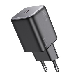 Wall charger for phone Hoco USB C QC PD 20W N40 black