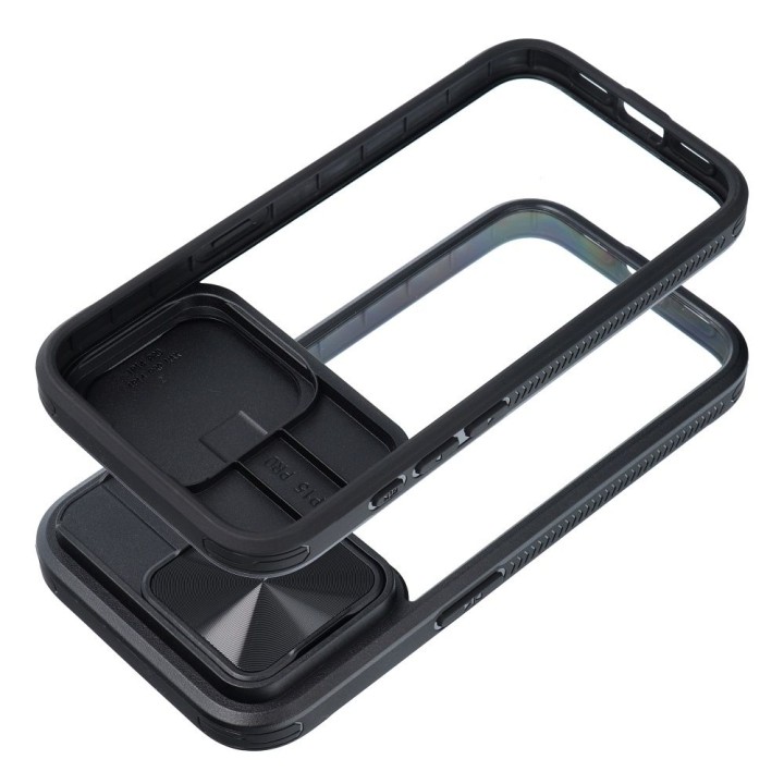Чохол для iPhone 15 PLUS Slider чорний