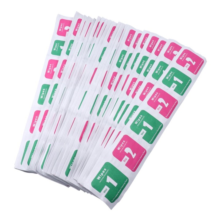 Cloths (wet and dry) for screen - set 100 pcs