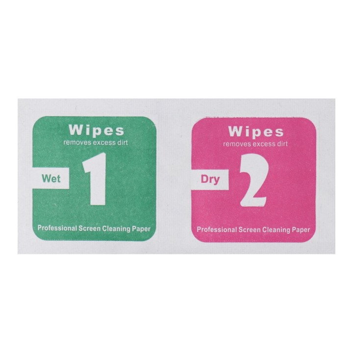 Cloths (wet and dry) for screen - set 100 pcs