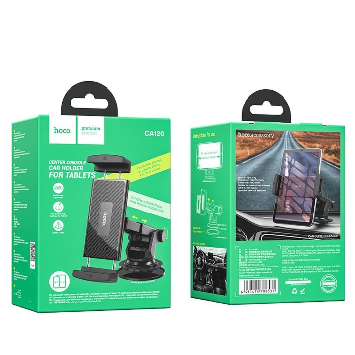 Universal car phone holder Hoco for windscreen / dashboard CA120 black