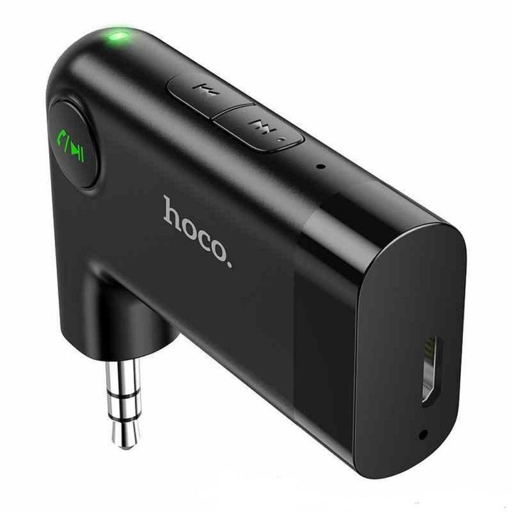 Wireless car receiver Hoco AUX E53 black
