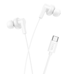 Wired in-ear headphones USB C Hoco M114 white
