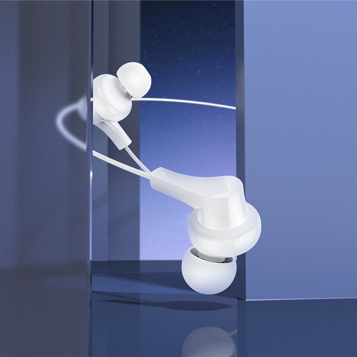 Wired in-ear headphones USB C Hoco M114 white