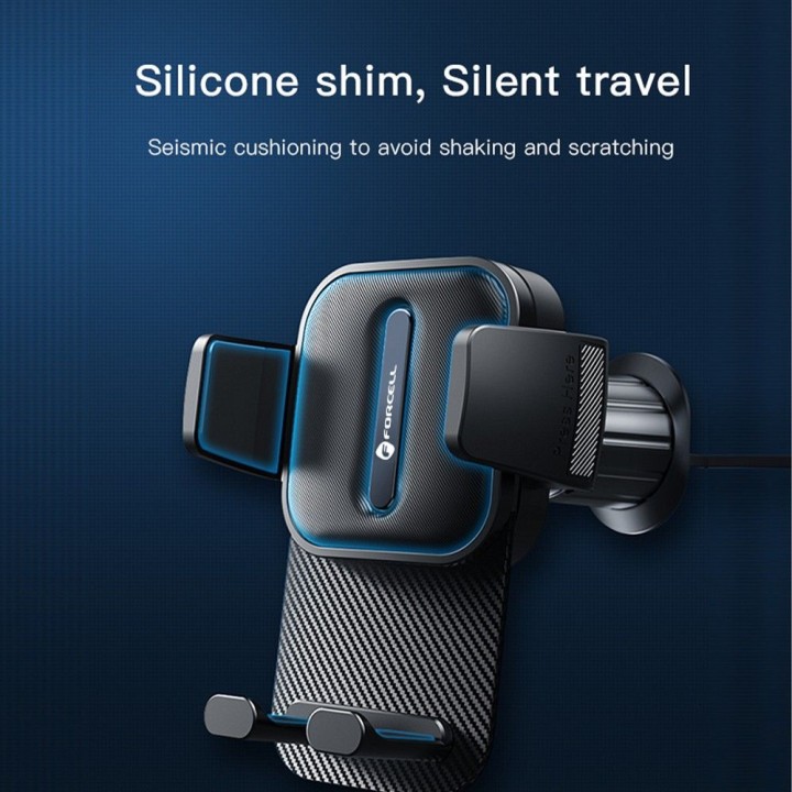 Phone holder for car universal Forcell F-Grip Guardian AV for the air vent black
