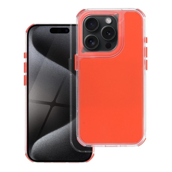 Чохол для iPhone 15 Matrix помаранчевий