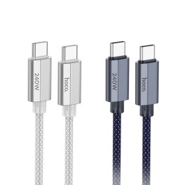 Кабель USB-C – USB-C Hoco QC3.0 PD 5A 240W 1,8 m U134 сірий