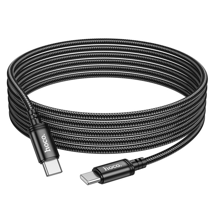 Kabel USB C do USB C Hoco PD 3A 60W 3 m X91 czarny