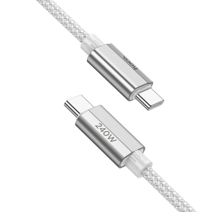USB-C to USB-C cable Hoco QC3.0 PD 5A 240W 1,8 m U134 grey