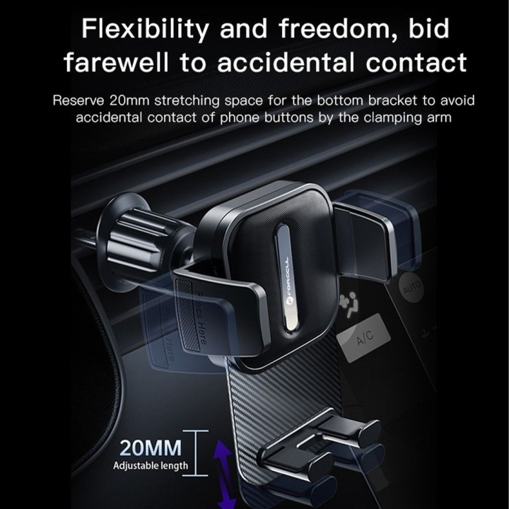 Держатель для телефона для автомобиля универсальный Forcell F-Grip Guardian AV на решетку черный