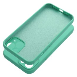 Etui na iPhone 13 Silicone 2mm (camera protection) miętowe