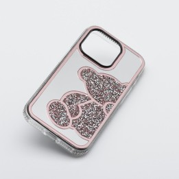 Etui na iPhone 13 Teddy Bear różowe