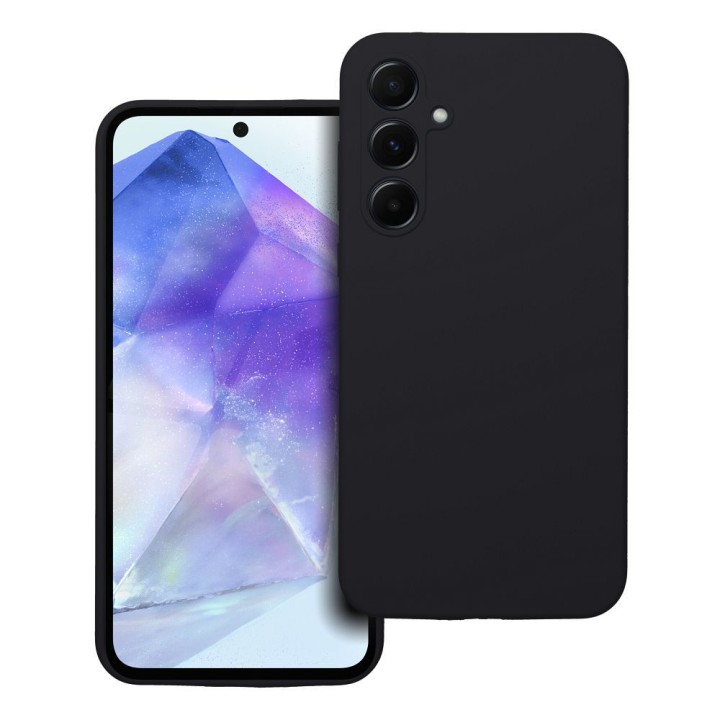 Чехол для Samsung A55 5G Silicone 2mm (camera protection) черный
