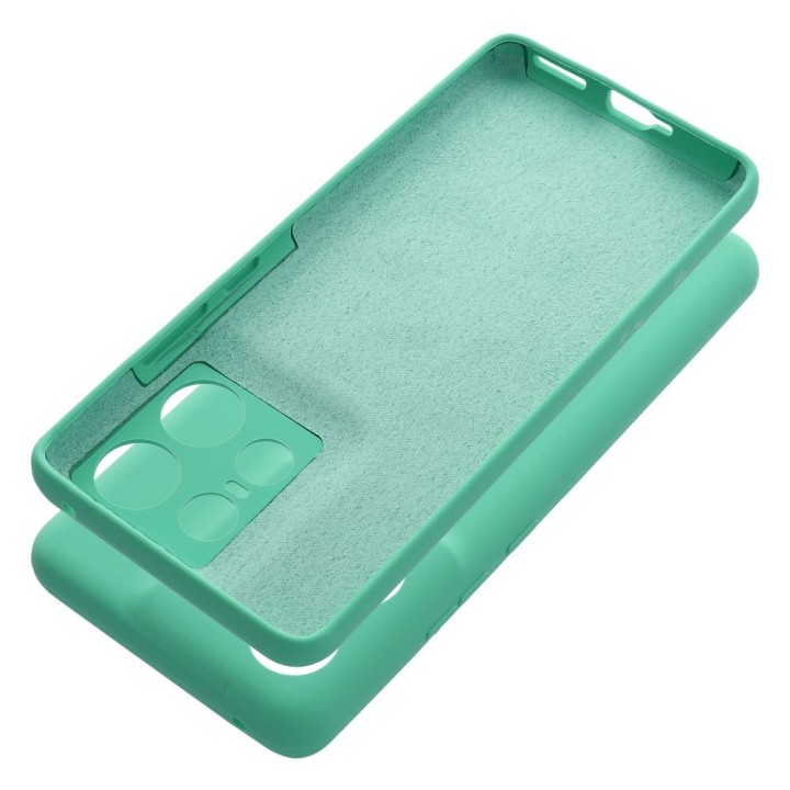 Etui na Motorola EDGE 50 PRO Silicone 2mm (camera protection) miętowe