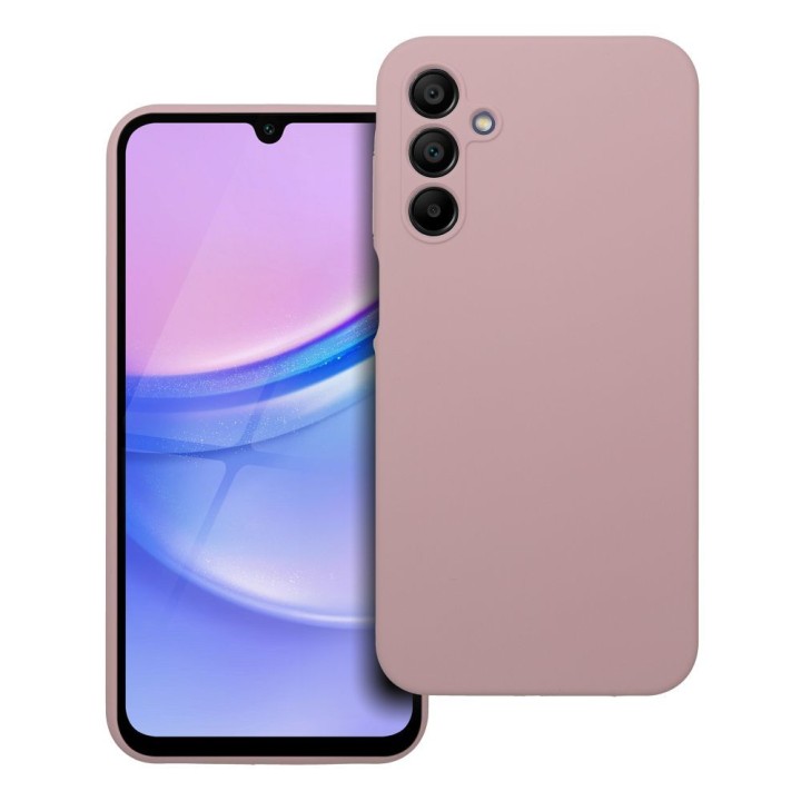Чехол для Samsung A15 5G / A15 4G Silicone 2mm пудрово-розовый