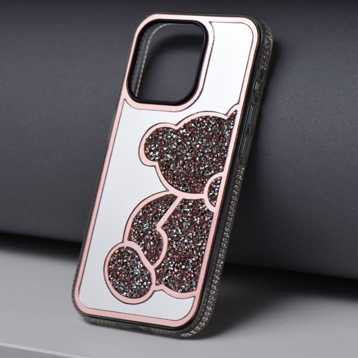Case for iPhone 13 Teddy Bear pink