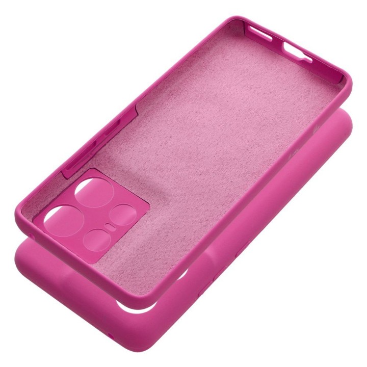 Case for Motorola EDGE 50 PRO Silicone 2mm (camera protection) pink