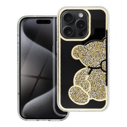 Чохол для iPhone 12 / 12 PRO Teddy Bear золотий