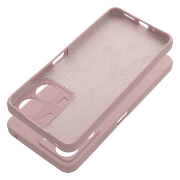 Case for Xiaomi Redmi 13C Silicone 2mm (camera protection) powder pink