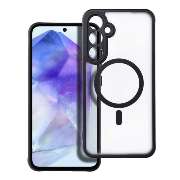 Case for Samsung A55 Full Matte Mag Cover MagSafe compatible black