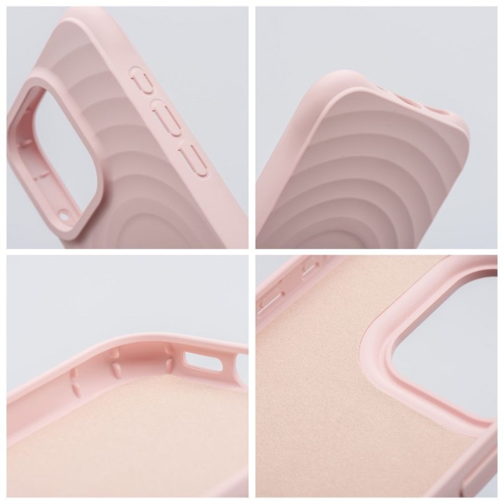 Чехол для iPhone 15 PRO Silicone Zephyr Mag Cover совместимый с MagSafe розовый