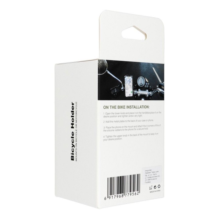 Велотримач PREMIUM магнітний на кермо M4S-MB3 чорний