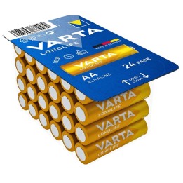 VARTA щелочная батарейка R6 (AA) Longlife 24 шт