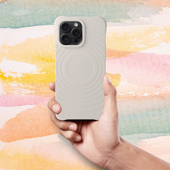 Case for iPhone 15 PRO Silicone Zephyr Mag Cover MagSafe compatible white