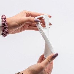 Чохол для iPhone 16 Silicone Zephyr Mag Cover сумісний з MagSafe білий