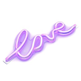 NEON NA ŚCIANĘ LED na USB - LOVE model