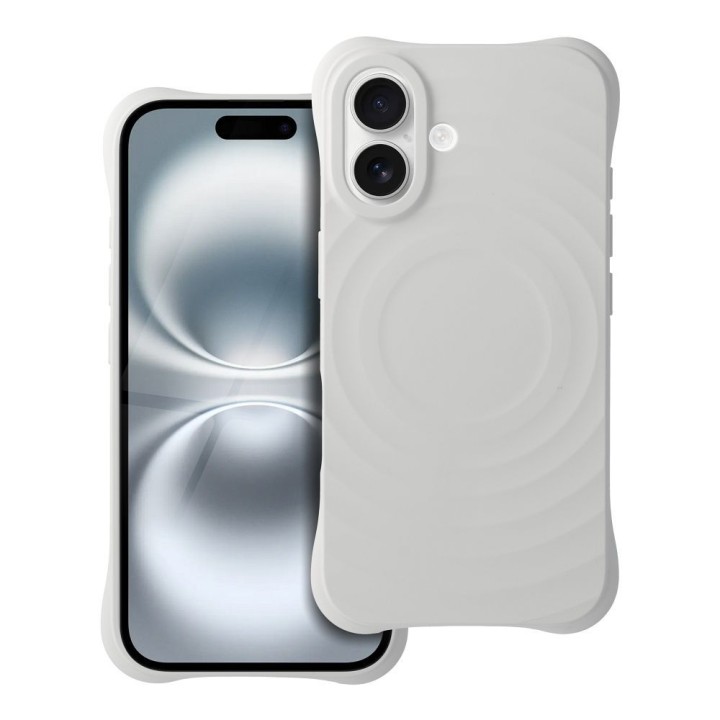 Чехол для iPhone 16 Silicone Zephyr Mag Cover совместимый с MagSafe белый